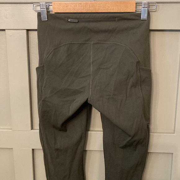 Lululemon Speed Up Tight Full-On Luxtreme 28" Dark Olive Running Leggings Size 4 - Picture 12 of 13